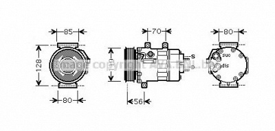 AVA QUALITY COOLING cnk253 -  Компрессор, кондиционер